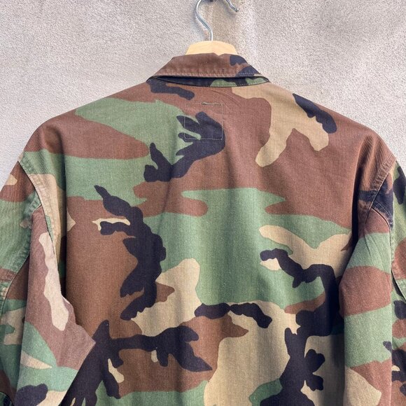 80's USAF Military Woodland Camouflage Combat Jacket - Picture 5 of 5